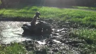 Girls Mudding on CanAM Renegade Quads