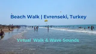 Beach Walk | Evrenseki Turkey | Virtual Walk & Wave Sounds
