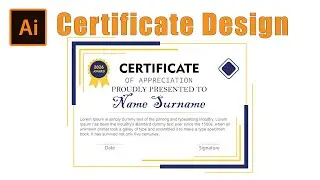 Graphics Designing Course Adobe Illustrator Class 33 Certificate Design by Sky Graphics