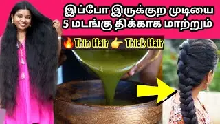 🔥Your thinning hair will become thicker👍| #jeswinmeena #hairgrowthoilintamil #hairthickness