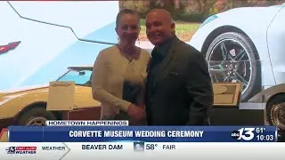 The Corvette Museum hosted a founding member&rsquo;s wedding in the Sky dome