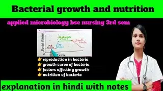 Bacterial growth and nutrition in microbiology|| unit -2#bscnursing 