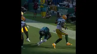 Evan Engram with a 14-yard touchdown catch from Trevor Lawrence vs. Green Bay Packers