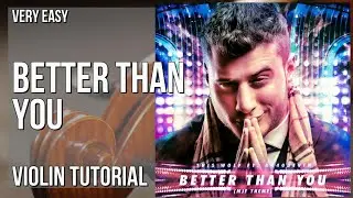 How to play Better Than You (MJF AEW 2020 Theme) by MJF on Violin (Tutorial)