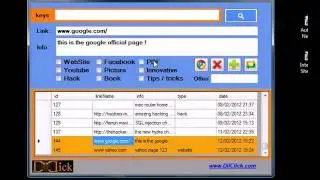 Demo of the Dii Bookmark application for saving and searching links