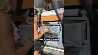 How We Stay Organized While Living in a Van #shorts #vanlife