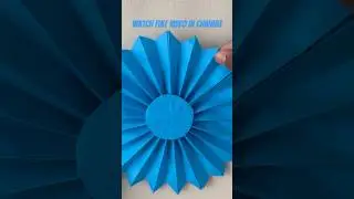 Paper fan flower for decoration #shorts #origami #flower