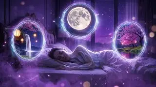 Fall Asleep Fast to Moonlight Purple | 432Hz Deep Healing Sleep Music