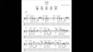 Khalid: Talk with tablature/sheet music for solo fingerstyle guitar
