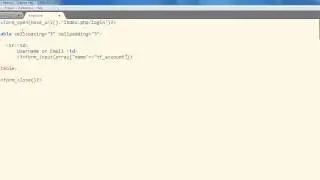 CodeIgniter - Login Tutorial Part 1 - Form Setup