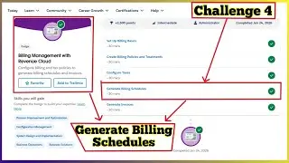 Billing Management with Revenue Cloud | Generate Billing Schedules | Challenge 4