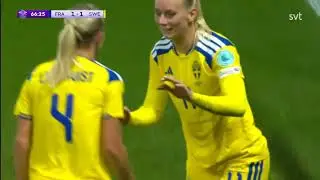 Stina Blackstenius Goal | France 1 - 1 Sweden | UWNL | Third Place 