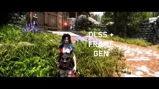 Skyrim Nolvus Frame Gen FPS TEST