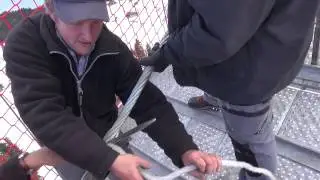 Pilatus Dragon Ride / Installieren der Dr&auml;hte
