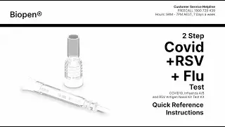 Biopen&reg; COVID-19, Influenza A/B & RSV Antigen Nasal Test Kit Instructions