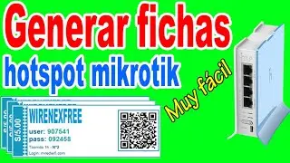 Crear fichas de tiempo corrido y pausado con wirenexfree | hotspot mikrotik
