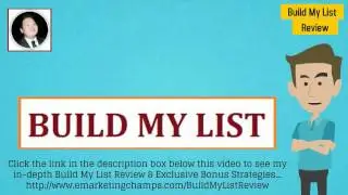 Build My List Review-- Huge Sale & Substantial Bonus