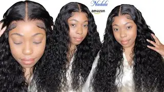 SUMMERTIME WIG! BYE BYE KNOTS WATER WAVE WIG WITH DRAWSTRING | NADULA HAIR AMAZON