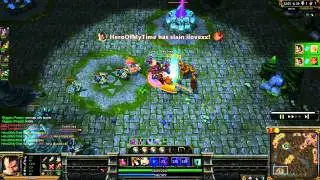 League of legends: Graves penta kill 1v5