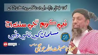 Molana Sibghatullah Jogi Old Bayan مولانا صبغت اللہ