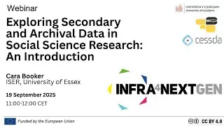 Webinar: Exploring secondary and archival data in social science research: An introduction