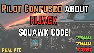 CONFUSED American Airlines Pilot ask ATC about HIJACK SQUAWK! (Real Audio)#atc