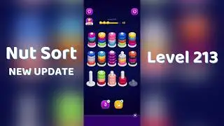 🧩 Nut Sort Level 213 Walkthrough | Step-by-Step Guide 🎮 | Mini Boss