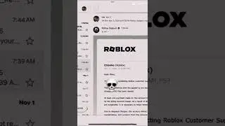 Why did roblox support email me 💀#Shorts #Roblox
