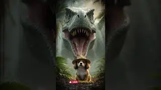 Собака встречает динозавра&hellip; Начинается хаос! 😂🦖🐾