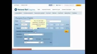 How to use the Cheapest Fare Finder on the National Rail Enquiries Website video