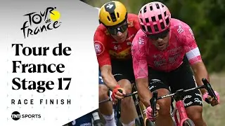 SPRINTING THROUGH THE CHAOS! ⚡️ | Men's Tour de France Stage 17 Final KM's | TNT Sports Cycling