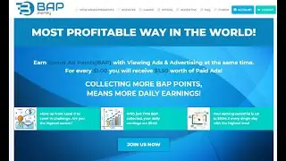 НОВИНКА! BapMoney! Adpacks $1,из серии Bap поинтов, мин вывод $2, старт 21,11,20г