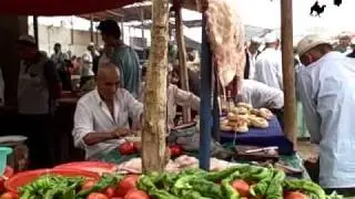 Kashgar, China - Live market