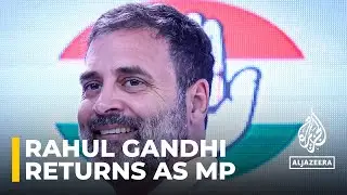 Rahul Gandhi, India&rsquo;s main opposition leader, reinstated to parliament