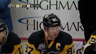 Crosby's backhand tally vs Bruins 1/22/17
