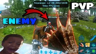 Ark mobile PvP || New Fresh Start PvP - farming buliding TAMING - best PvP defence fob - Iron valley