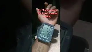 Day 52 of truck drivers raw vegan diet daily blood pressure reading #vegan #truckdrivers