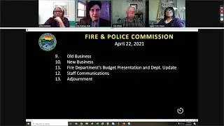 Fire and Police Commission - April 22, 2021