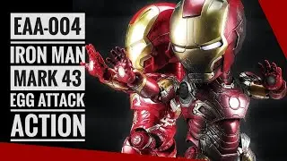 BATTLE DAMAGED EAA-004 Iron Man Mark 43 Egg Attack Action from Beast Kingdom