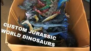 Custom Painted Dinosaurs Showcase #dinosaurs #jurassicworld #jurassicpark #custom