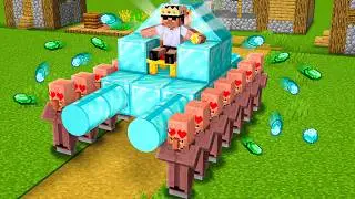 All Villagers Became Servant in Minecraft..