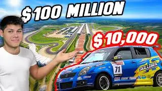 Управление гоночным автомобилем стоимостью 10 000 долларов на гоночной трассе стоимостью 100 милл...