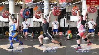 2017 Thompson Classic, Top 3 Men Lifters, Saturday, June 24, 2017, at The Dirty Gym, Dayton, Ohio