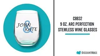 Printed 9 oz. ARC Perfection Stemless Wine Glasses