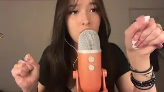 ASMR Clicky Whisper Ramble + Gum Chewing