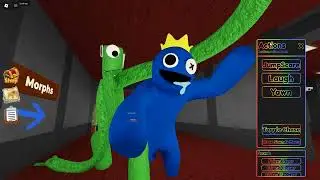 Becoming Rainbow Friends! Unlocking Secret Morphs in ROBLOX Accurate Rainbow Friends Roleplay