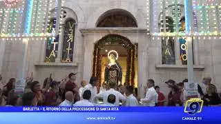 Barletta - Il ritorno della processione di Santa Rita
