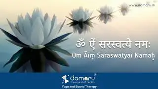 Saraswati Beeja Mantra | Om Āim Saraswatyai Namaha | Chants by Damaru Yoga & Sound Therapy Studio