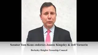 Senator Tom Kean Jr Endorses Jeanne Kingsley & Jeff Varnerin