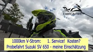 1000km mit der V-Strom I Probefahrt SV650 - meine Einsch&auml;tzung